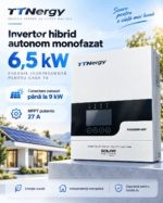 Гибридный однофазный инвертор TTNergy PLUS 6.5K 6.5 кВт 48V, MPPT 9 кВт, CAN/RS485, WiFi, Dual Output