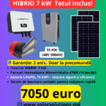 🌞 Гибридная солнечная станция 7 кВт + аккумулятор LiFePO4 15 кВт·ч – Кишинев, Молдова (по программе Casa Verde)