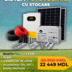 ☀️ Stație solară 1.5 kW LA CHEIE — sistem OFF-GRID autonom (Chișinău, Moldova)