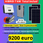 🌞 Stație solară hibridă 7 kW + baterie LiFePO4 30 kWh – Chișinău, Moldova, program Casa Verde