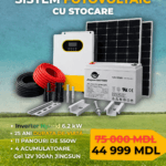 Sistem Fotovoltaic Off-Grid 6.2 kW + Panouri Fotovoltaice 6.05 kW + Baterii Gel 4.8 kWh(Preț la DEPOZIT, fără servicii)