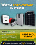 Stație solară On-Grid 7 kW Sunway — La Cheie, Chișinău, Moldova, Rate 24 luni ☀️⚡