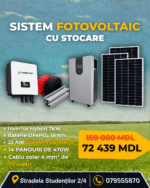 đ Sistem Fotovoltaic Complet 7kW Hybrid cu Baterie LiFePOâ 5kWh â 14 Panouri, Invertor JingSun, Accesorii Incluse