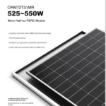 Солнечная Панель 550W OREE SOLAR ORM72T31MR550W Монокристаллическая PERC